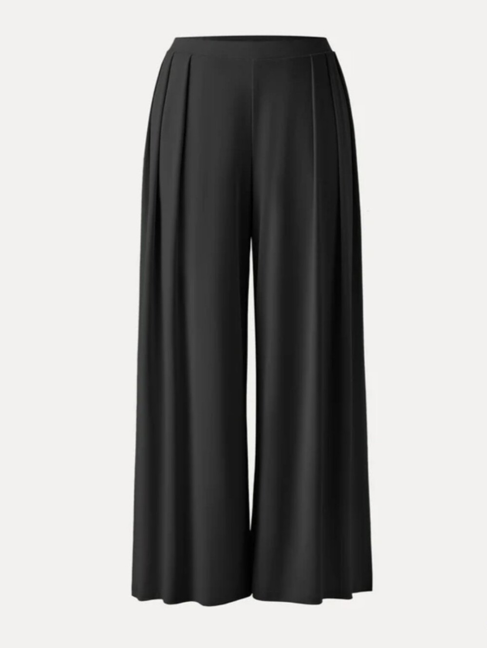 NWT OGL Sandwashed Mid Rise Pleated Wide Leg Palazzo Pant Pockets XS 0 2 Black